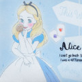 Japan Disney Store Zipper Pouch Coin Wallet & Pocket Tissue Holder - Alice Charming Blue - 4