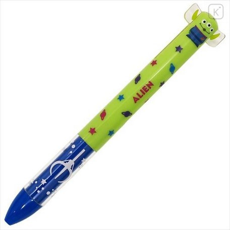 Japan Disney Two Color Mimi Pen - Toy Story Little Green Men Alien - 1