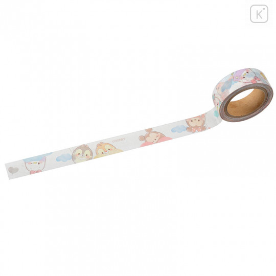 Japan Disney Store Washi Paper Masking Tape - Ufufy Mickey & friends heart balloon - 1
