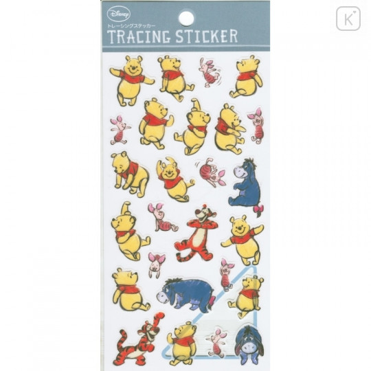 Japan Disney Sticker - Winnie the Pooh & Friends Comics Tracing Sticker - 1