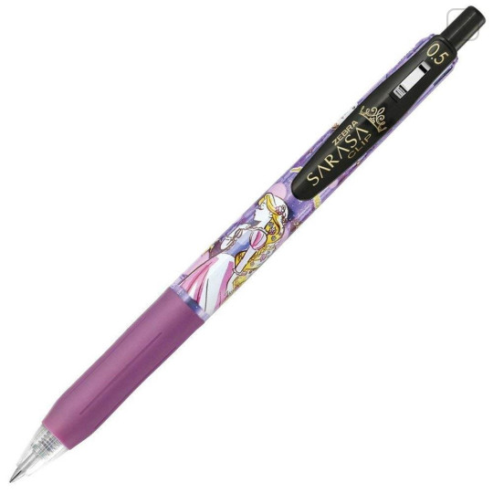 Japan Disney Sarasa Clip Gel Pen - Princess Rapunzel Black - 1
