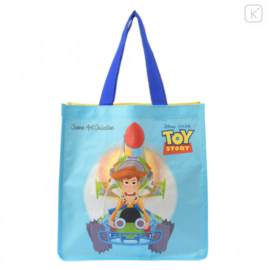 Japan Disney Store Toy Story Shopping Tote Bag - Blue - 1