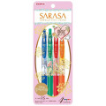 Japan Disney Sarasa Clip Gel Pen - Princess Gathering Set - 1