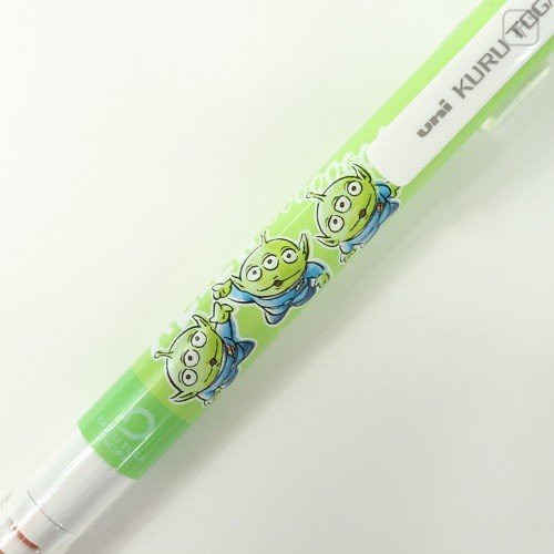Japan Disney Uni Kuru Toga Auto Lead Rotation 0.5mm Mechanical Pencil - Little Green Men ooh - 2