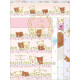 Japan San-X Letter Writing Volume Set - Rilakkuma / Korilakkuma Meets Chairoikoguma