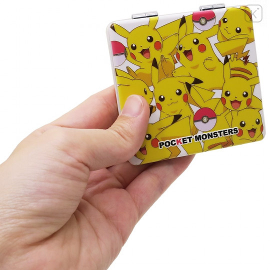 Japan Pokemon Pocket Makeup Zoom Mirror - Pikachu - 3