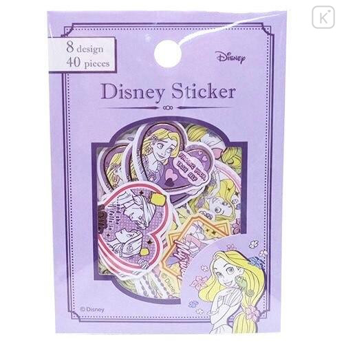 Japan Disney Sticker Flakes 40 pcs - Rapunzel - 1