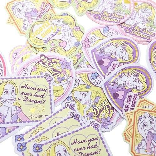 Japan Disney Sticker Flakes 40 pcs - Rapunzel - 2