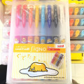 Japan Sanrio Gudetama Uni-ball Signo DX 0.38mm Gel Pen 8 Colour Set - 1