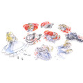 Japan Disney Masking Seal Flake Sticker - Alice Curious Garden - 2