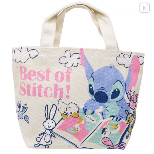 Japan Disney Mini Tote Bag Lunch Bag - Stitch - 1