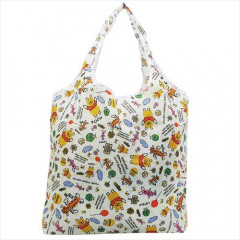Japan Disney Eco Shopping Bag - Winnie The Pooh / White