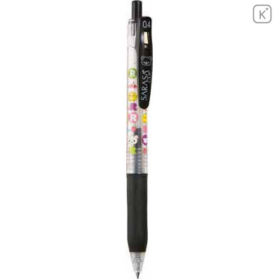 Japan San-X Rilakkuma Sarasa Clip 0.4mm Gel Pen - Black - 1