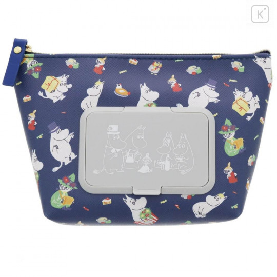 Japan Moomin Wet Wipe Pocket Pouch - Family / New Life Collection - 1
