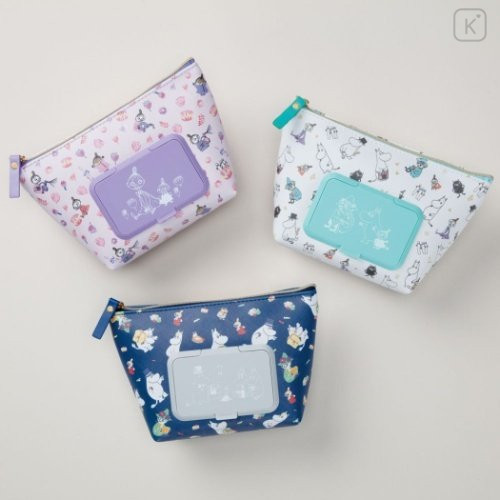 Japan Moomin Wet Wipe Pocket Pouch - Family / New Life Collection - 7