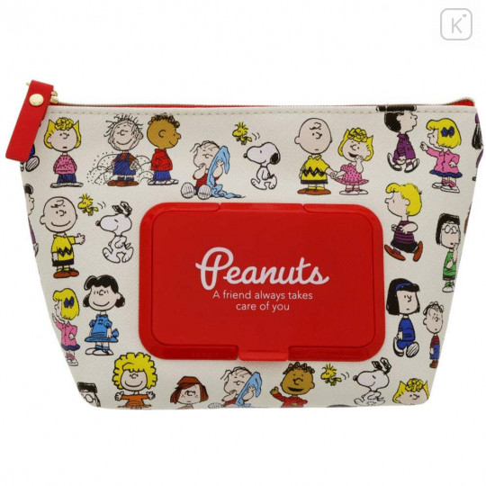 Japan Peanuts Wet Wipe Pocket Pouch - Friends - 1