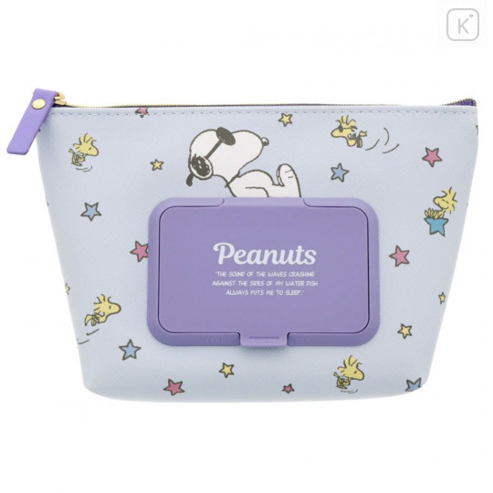 Japan Peanuts Wet Wipe Pocket Pouch - Snoopy Joe Cool - 1