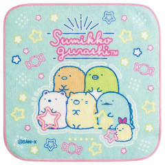 Japan San-X Petit Towel - Sumikko Gurashi / Green Blue