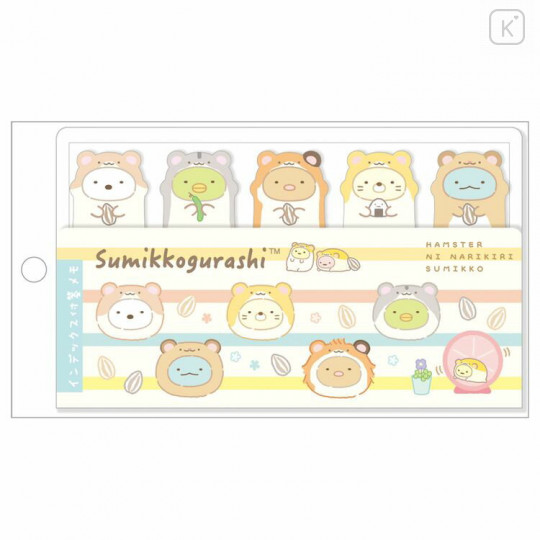 Japan San-X Index Sticky Notes - Sumikko Gurashi / Hamster - 1