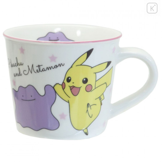 Japan Pokemon Ceramic Mug - Pikachu & Ditto - 1
