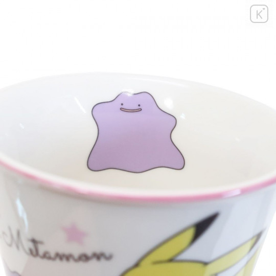 Japan Pokemon Ceramic Mug - Pikachu & Ditto - 3