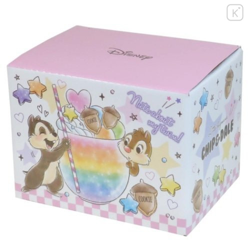 Japan Disney Ceramic Mug - Chip & Dale / Colorful Dream - 4