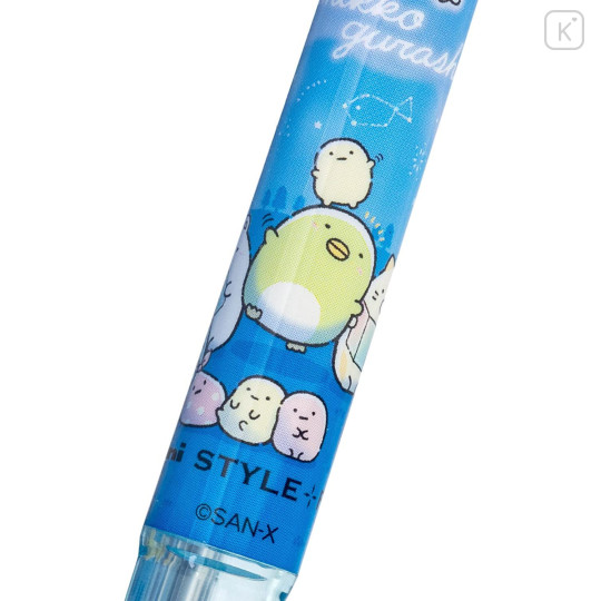 Japan San-X Style Fit 3 Color Multi Ballpoint Pen - Sumikko Gurashi : Starry Sky Walk Navy - 3