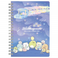 Japan San-X B6 Twin Ring Notebook - Sumikko Gurashi / Starry Sky Walk / Train