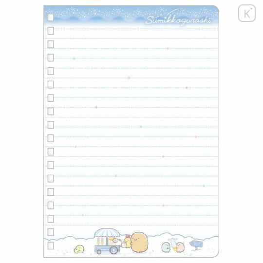Japan San-X B6 Twin Ring Notebook - Sumikko Gurashi / Starry Sky Walk / Train - 2