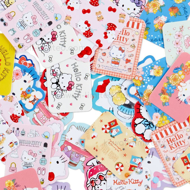 Hello Kitty Seals in Mini Zip Case Sticker  Sanrio Official JAPAN