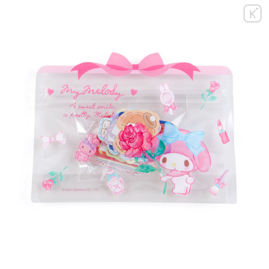 Japan Sanrio Stickers with Mini Zipper Case - My Melody - 1