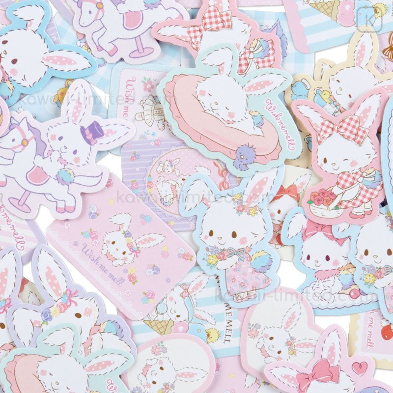 Japan Sanrio Stickers with Mini Zipper Case - Wish Me Mell | Kawaii Limited