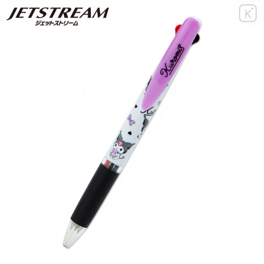 Japan Sanrio Jetstream 3 Color Multi Ball Pen - Kuromi - 1
