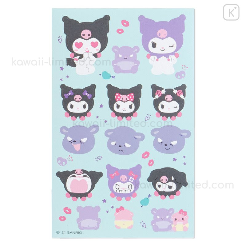 Japan Sanrio Volume Sticker Set - Kuromi