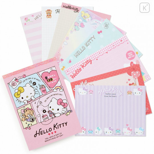 Japan Sanrio A6 Memo Set - Hello Kitty - 1