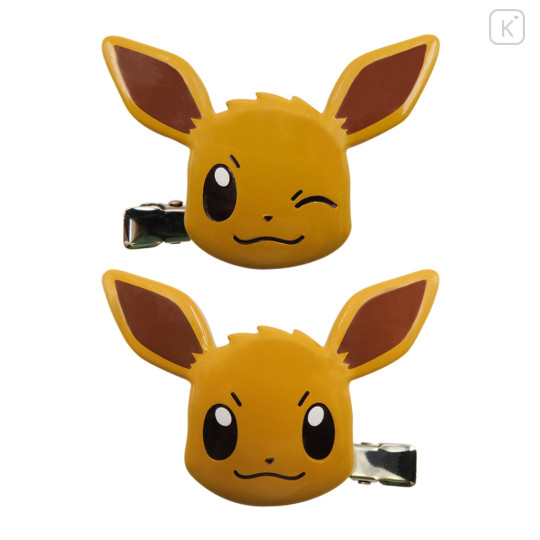 Japan Pokemon Hair Clip Set - Eevee - 1