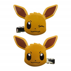 Japan Pokemon Hair Clip 2pcs Set - Eevee