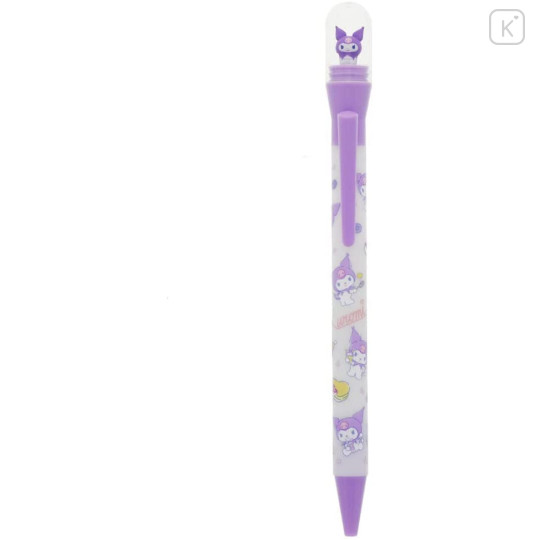 Japan Sanrio Rotating Mascot Ballpoint Pen - Kuromi - 1