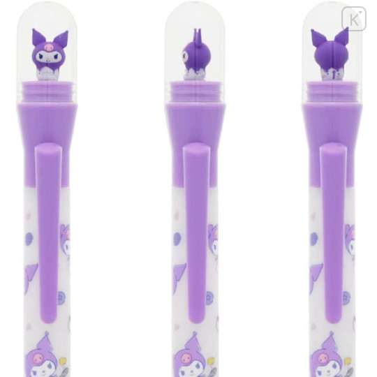 Japan Sanrio Rotating Mascot Ballpoint Pen - Kuromi - 2