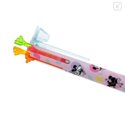 Japan Disney Hi-Tec-C Coleto 4 Color Barrel - Mickey & Minnie - 4