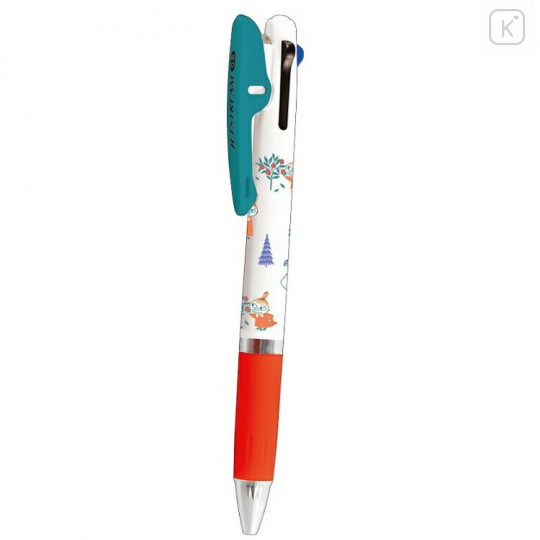 Japan Moomin Jetstream 3 Color Multi Ball Pen - Little My / Forest - 1