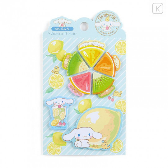 Japan Sanrio Marking Sticky Notes - Cinnamoroll / Lemon - 1