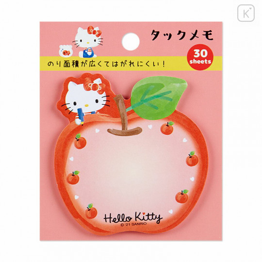 Japan Sanrio Sticky Notes - Hello Kitty / Apple - 1