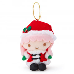Japan Sanrio Keychain Plush - Little Twin Stars Lala / Christmas 2021