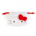 Japan Sanrio Face Mini Drawstring Purse - Hello Kitty - 2
