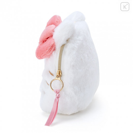 Japan Sanrio Fluffy Face Pouch - Hello Kitty - 2
