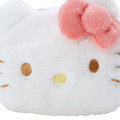 Japan Sanrio Fluffy Face Pouch - Hello Kitty - 4