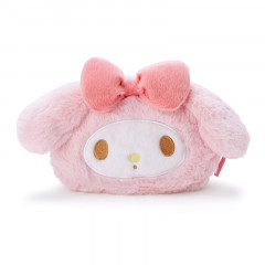 Japan Sanrio Fluffy Face Pouch - My Melody