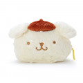 Japan Sanrio Fluffy Face Pouch - Pompompurin - 1