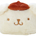 Japan Sanrio Fluffy Face Pouch - Pompompurin - 4